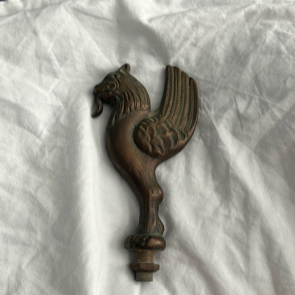 Vintage brass finial